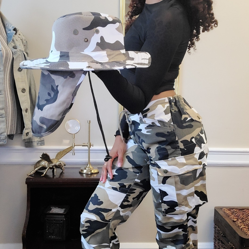 Army Print capris